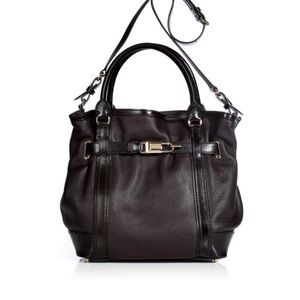 Burberry Dark Brown Leather Shoulder Bag